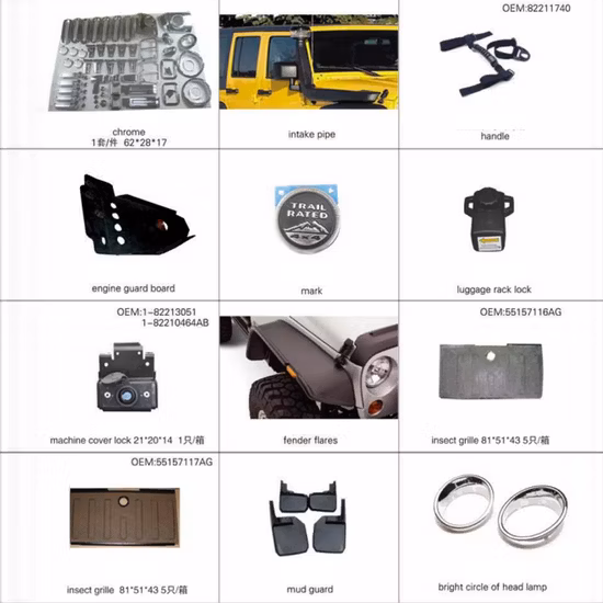 4X4 Autoteile für Jeep Wrangler Jk Jl Grand Cherokee Gladiator Renegade Cherokee Compass Liberty